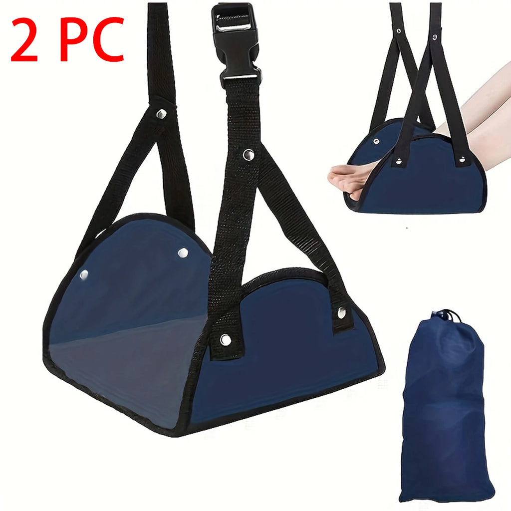 Adjustable foot hammocks for travel, car, airplane rest, office hanging, simple leg support foot pads, foot hammocks