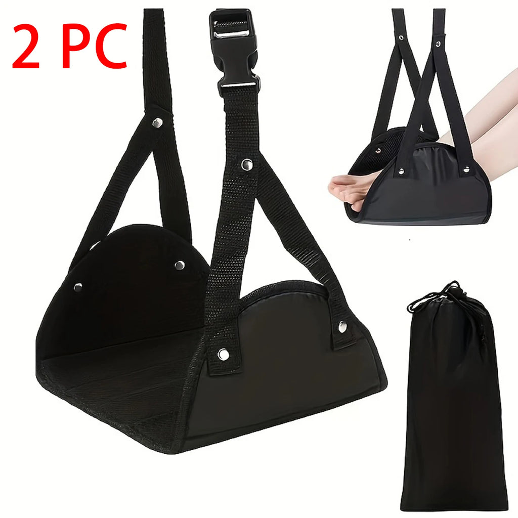 Adjustable foot hammocks for travel, car, airplane rest, office hanging, simple leg support foot pads, foot hammocks